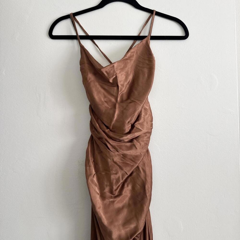 Shona Joy La Lune Lace Back Maxi Dress - Copper - Picture 5 of 8